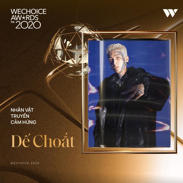 Dế Choắt tại WeChoice Award 2020