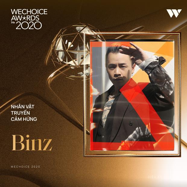 Binz tại WeChoice Award 2020